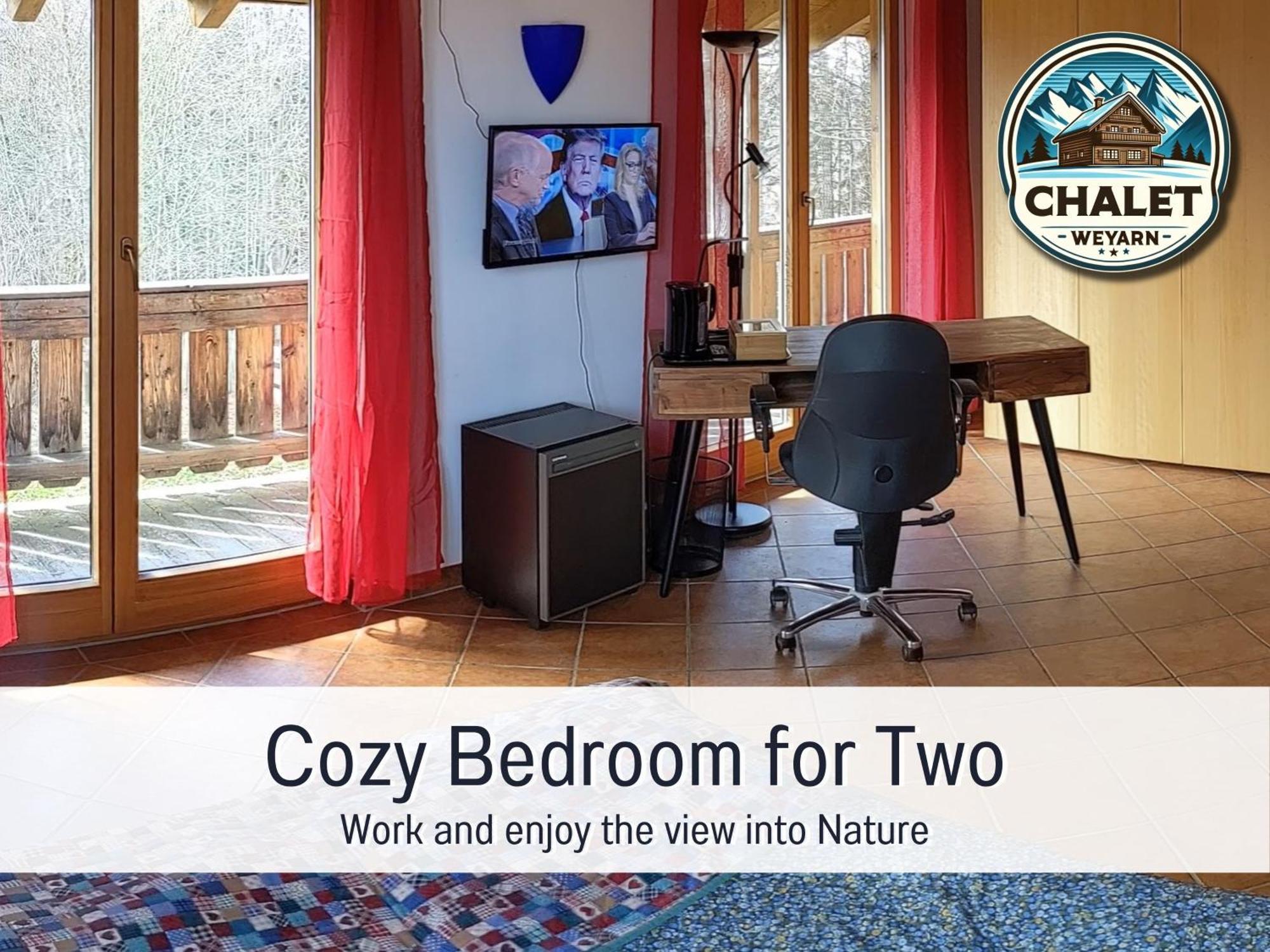 Chalet Weyarn - Doppelzimmer Mit Gartenblick エクステリア 写真