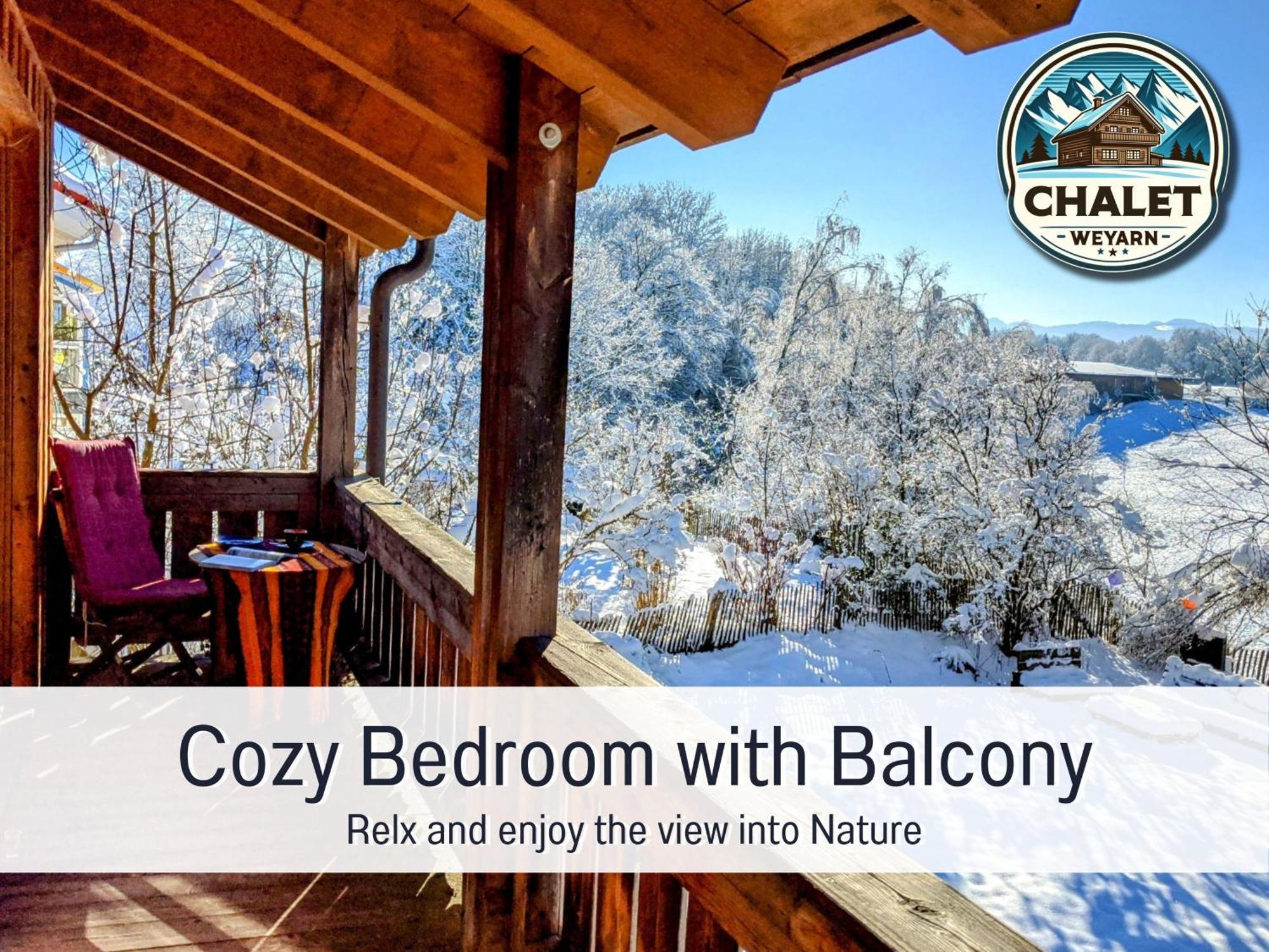Chalet Weyarn - Doppelzimmer Mit Gartenblick エクステリア 写真